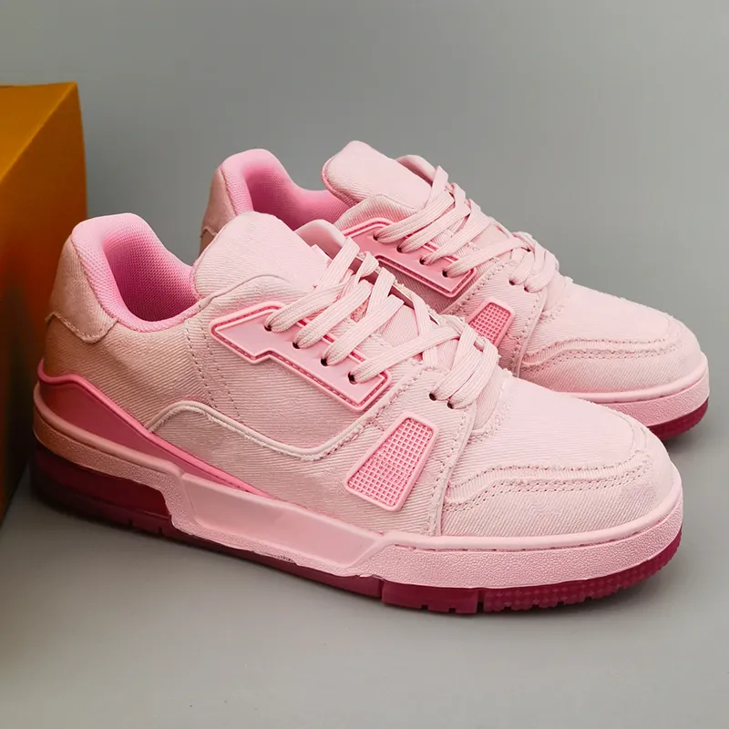 Designer Sneakers Louis Vuitton Shoes Pink Sneakers Virgil Abloh - Main Image