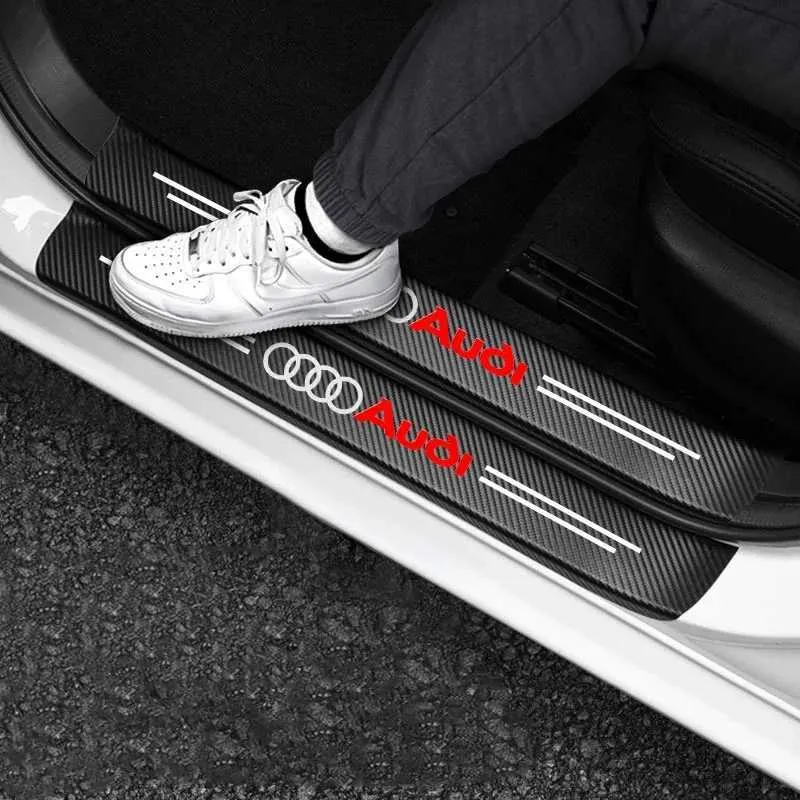 Update Carbon Fiber Auto Door Stickers Anti Scratch Threshold Bar And Step Sticker Set For Car From 4,59 € | DHgate