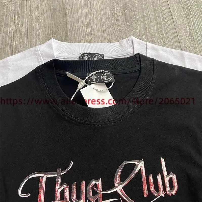 Men's T-Shirts Good Quty THUG CLUB Fashion T Men THUG CLUB Women Vintage  T-shirt Cotton Short Slve Men Clothing T240515