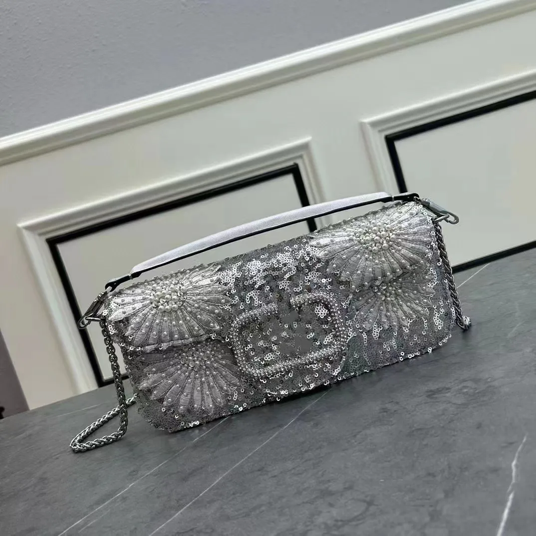 Silver grey occasion bags hotsell