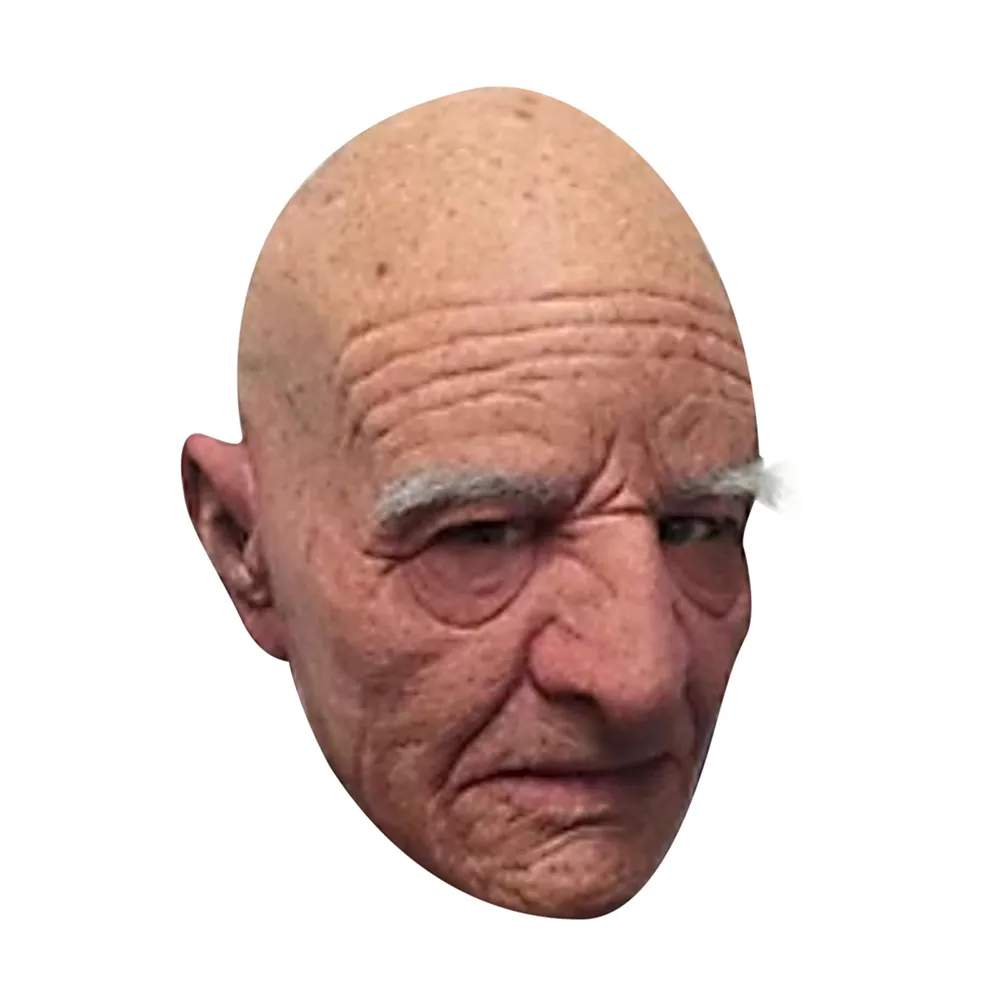 Masque Halloween Grand-Père Blanc Réaliste - Accessoire Cosplay Effrayant Pour Hommes Et Femmes, Fêtes Et Conventions Horreur