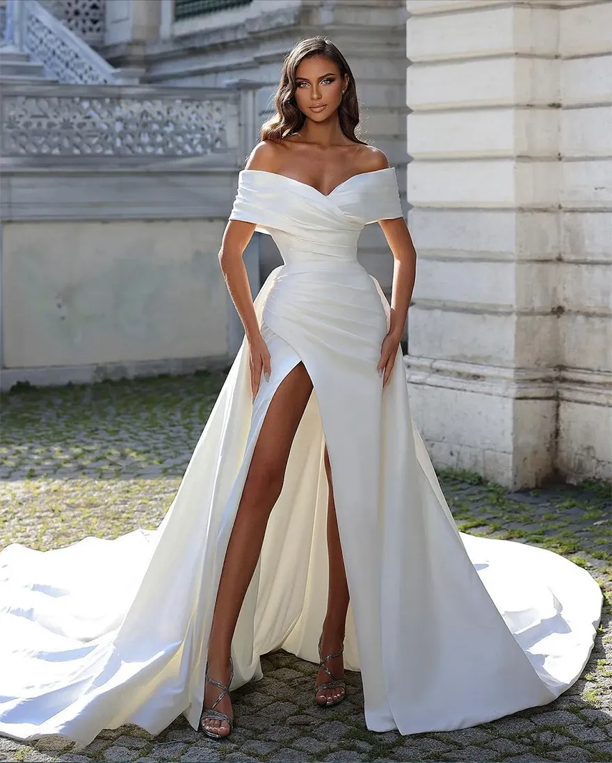 Short off white wedding dresses hot sale