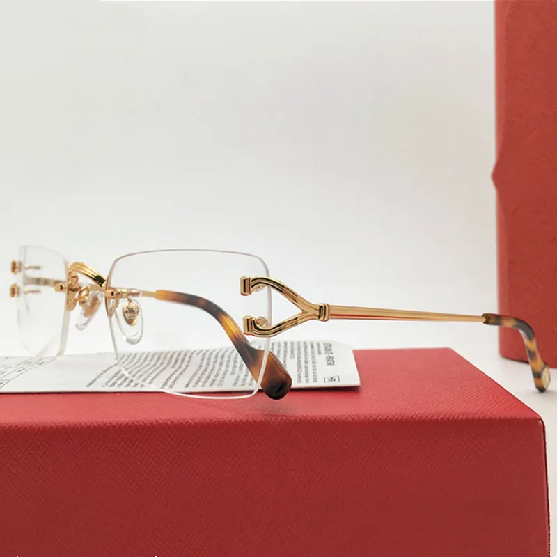 Fd Rimless Frame Luxury Design French Titanium Rimless Eyeglasses... From Xxz2014, $40. ...