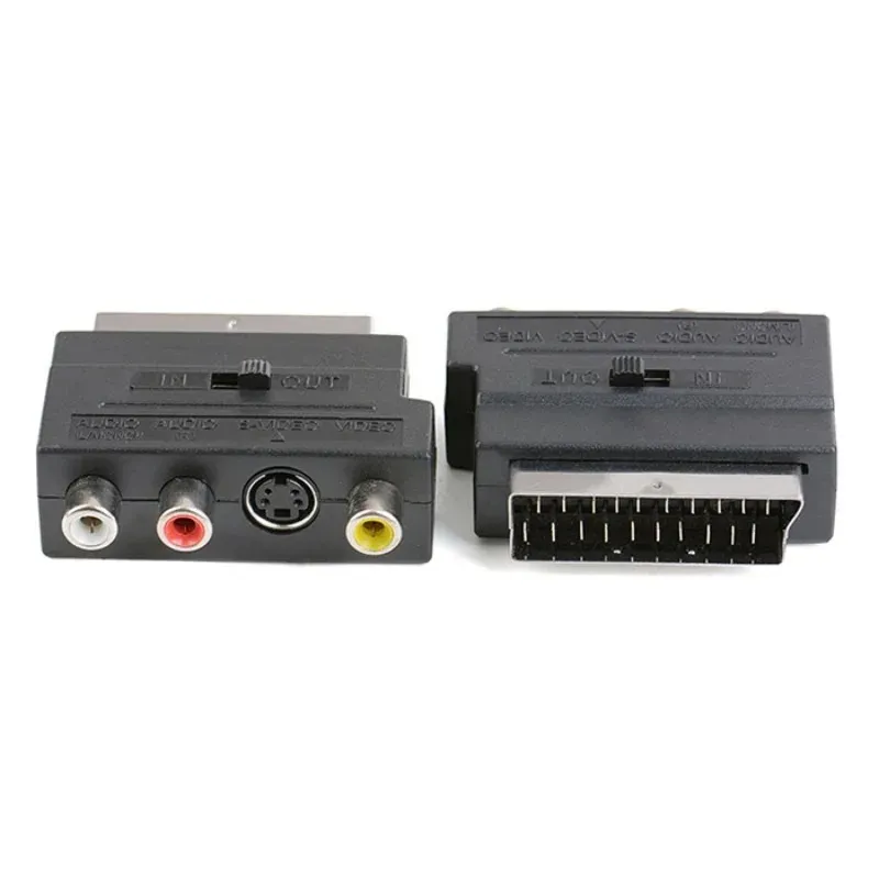 Component To SCART Adapter RGB Scart To Composite 3RCA S-Video AV