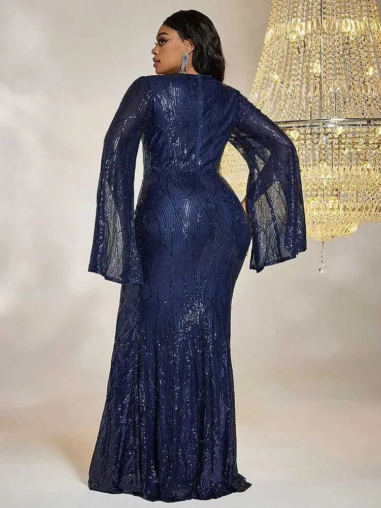 dress blues army Navy Blue Floral Tiered Maxi Dress with Puff Sleeves – Giddy Up Glamour  Boutique main image 1