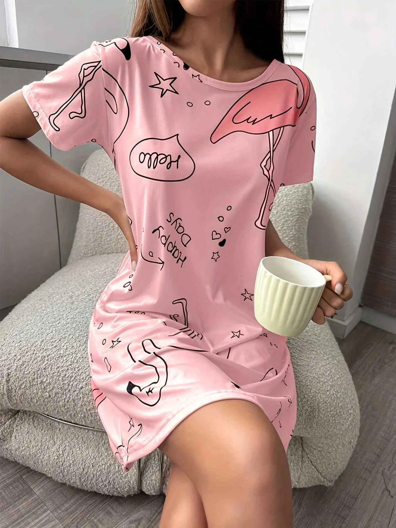 Plus size flamingo pajamas best sale