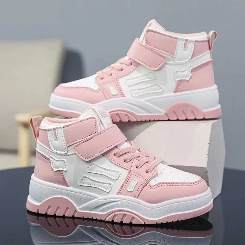 Kids Leather Tennis Sneakers Casual Sport Shoes for Boys Girls  Breathable Comfortable