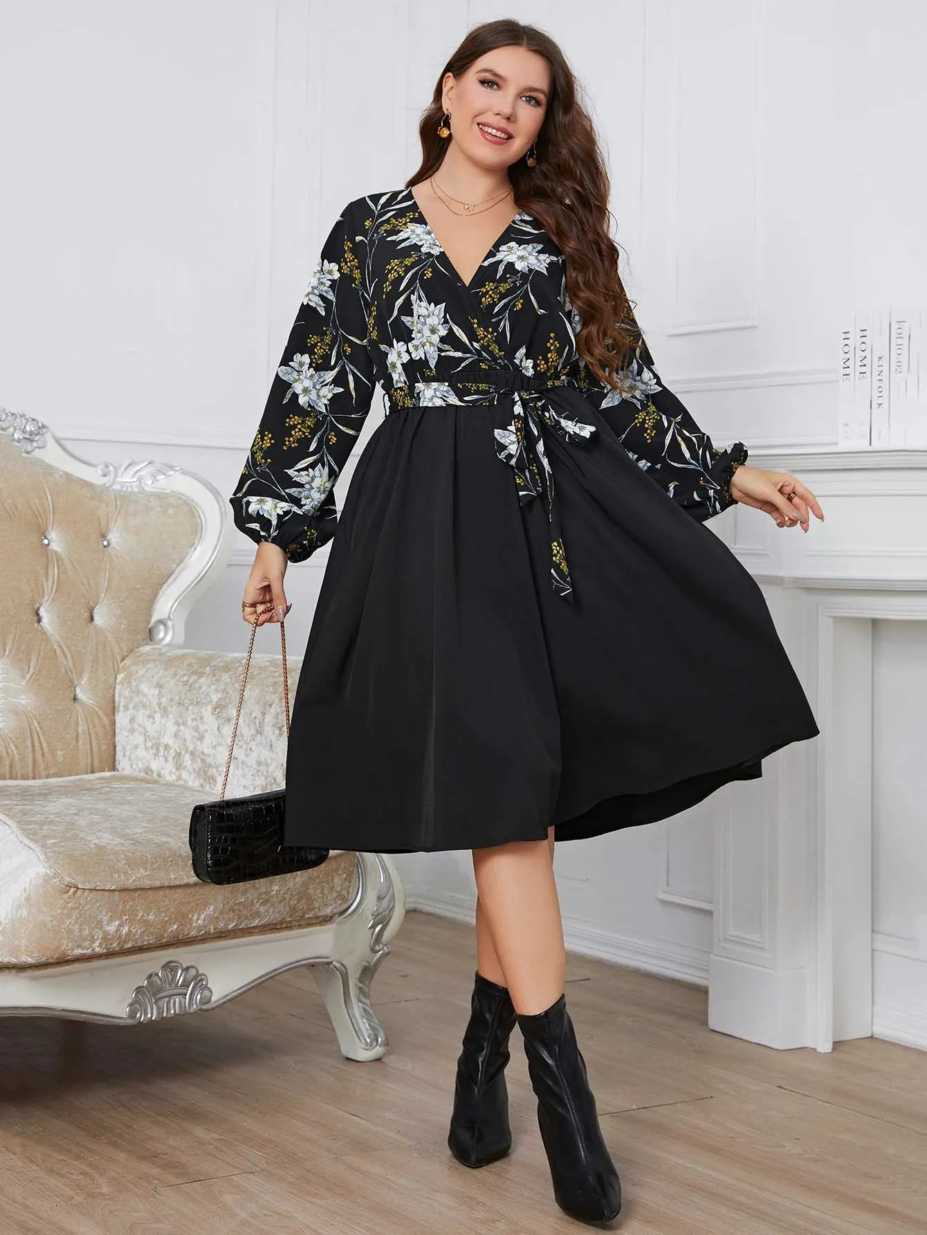 Plus size midi casual dresses best sale