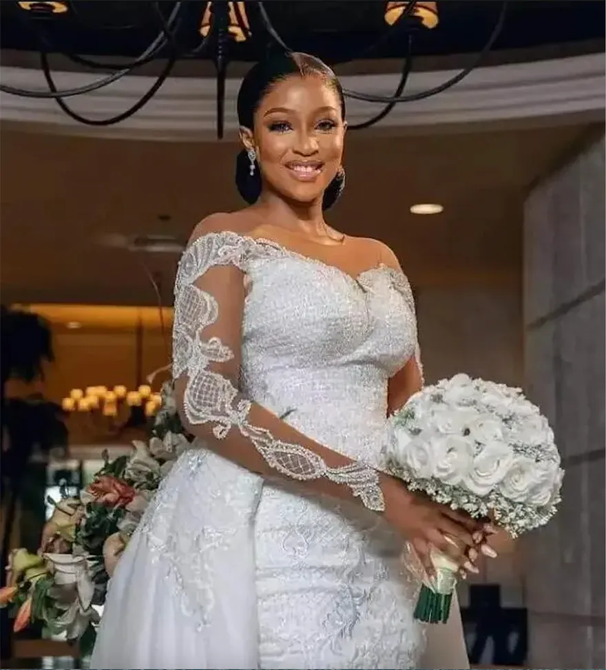 embellished bridal top
