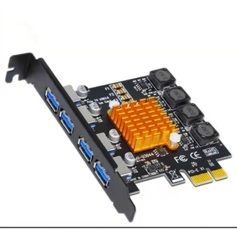 PCIe USB Adapterkort Port USBI Express Controller För