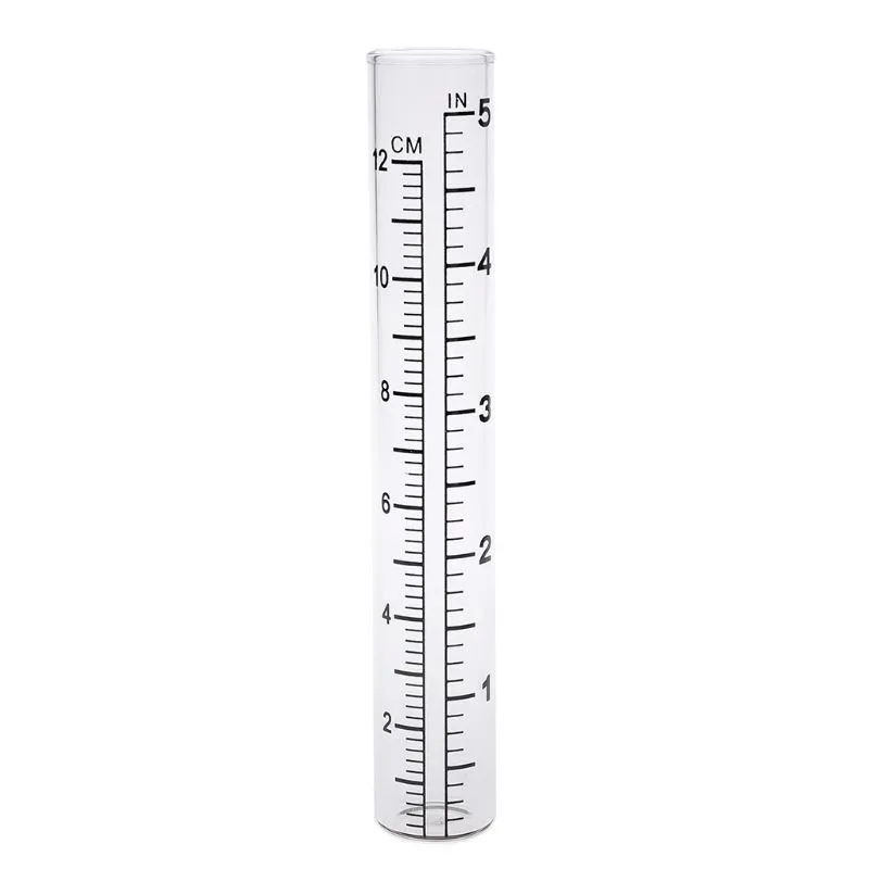 thumbnail image 2 of 14cm Total Length Clear Rain Gauge Rain Gauge Measures Sprinkler For Yard Garden Outdoor Home, Rain Gauges Accessories Clear | UK 2 of 9