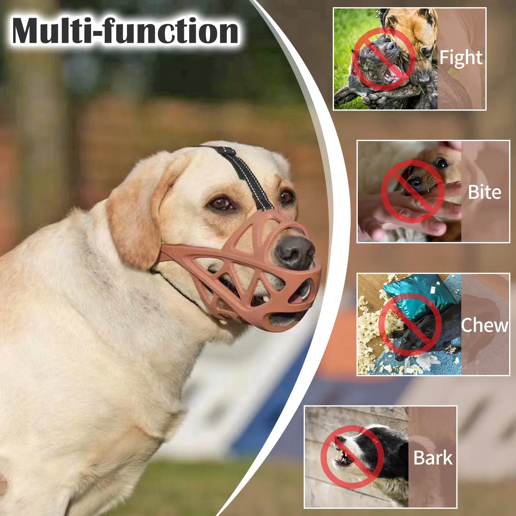 Breathable Dog Muzzles: Stop Biting, Chewing Sizes for Small