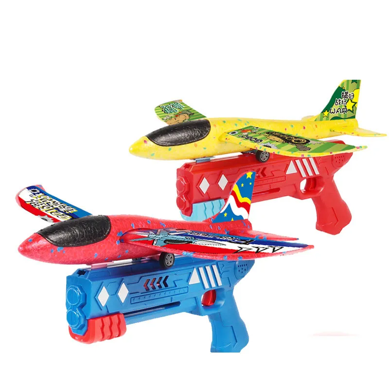 Outdoor Flying Toy Set 2 Flashing Foam Glider Catapult Planes With Launcher Bird In The Hand Throw Airplane Launcher Perfect Birthday Gift From Homepro17 15.83 DHgate.Com