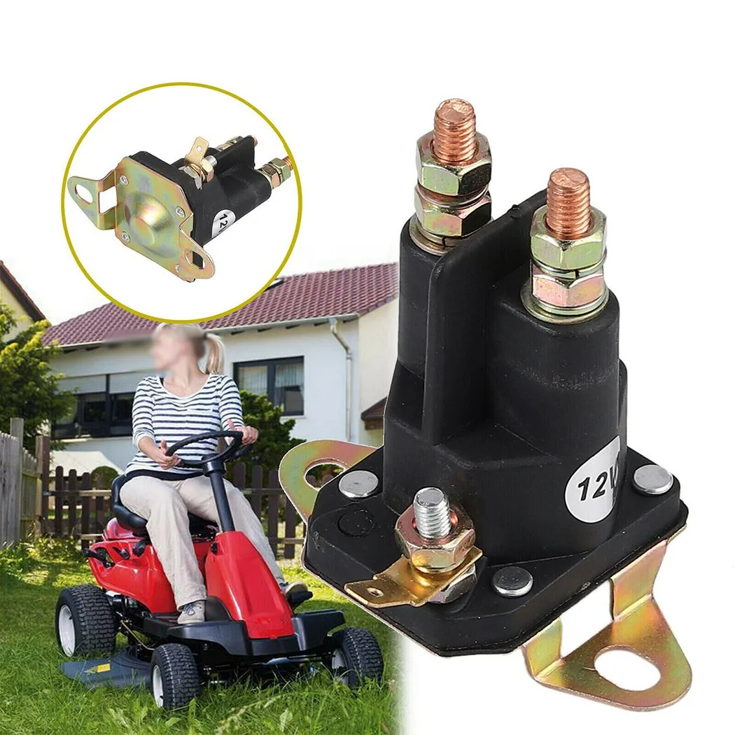 12V Magnetic Switch Starter Relay for Lawn Tractors 3 Pole MTD Murray Compatible Heavy Duty Lawn Mower Replacement Part