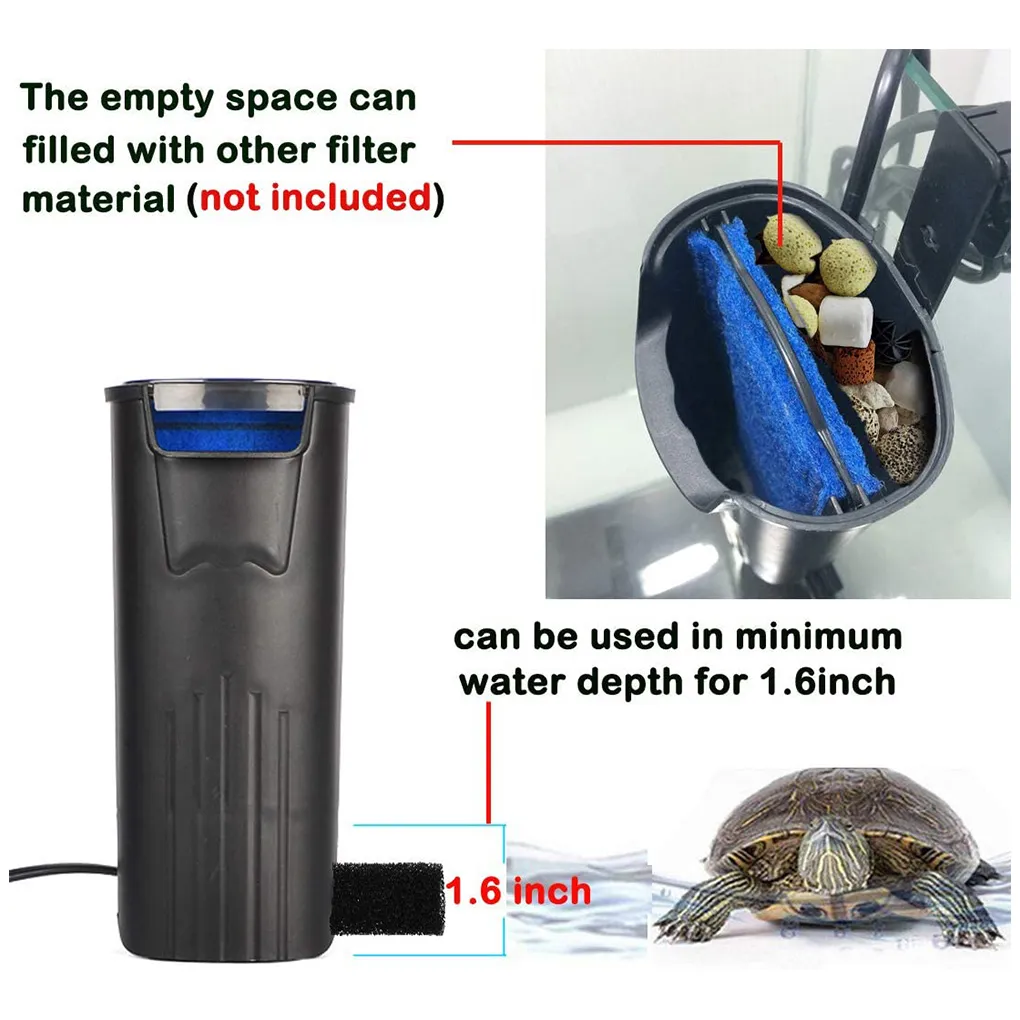 Bulk Powerful 5W Aquarium Filter For Low Water Levels Removes Rattle Shaker Waterfall And Tortoise Tanks Ideal For Cleaning Water From Quanyuanfacai 16.71 DHgate.Com