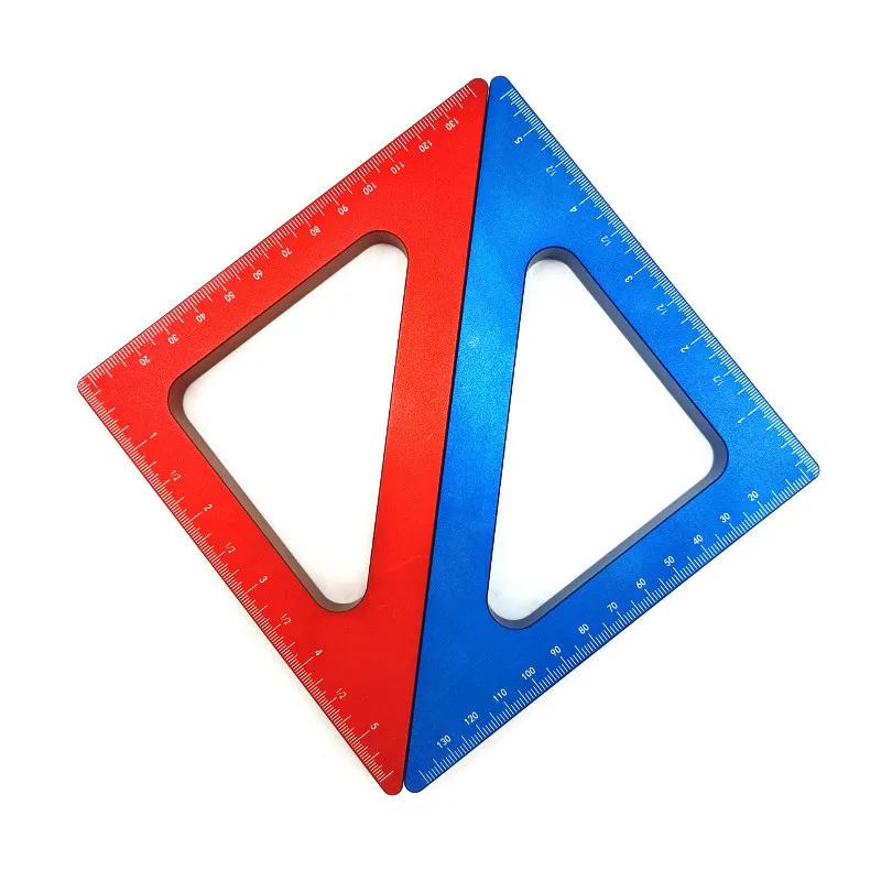 Aluminum Alloy Triangle Ruler – Precision Woodworking Square For Height & Angle Measuring - View #6