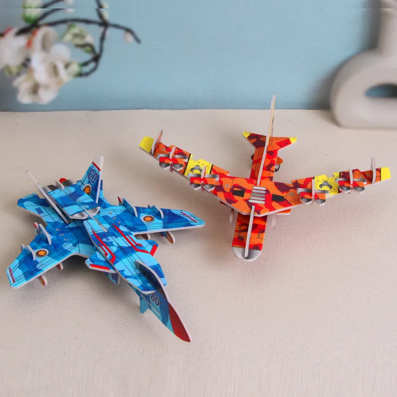 3d puzzle plane top