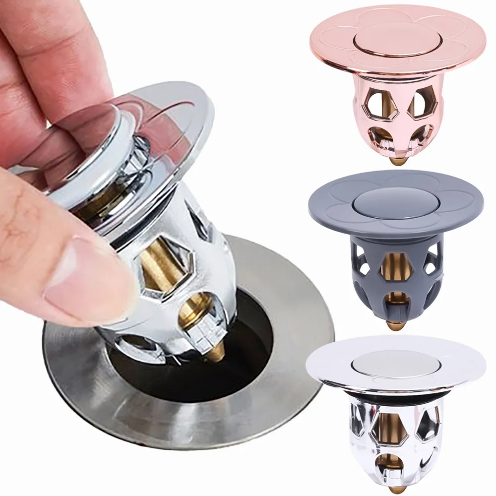 YKWL Tub Stopper & Shower Drain Hair Catcher - Pop-Up Bath Plug For 1.4" To 2" Drain Holes, 2-in-1 Filter - View #10