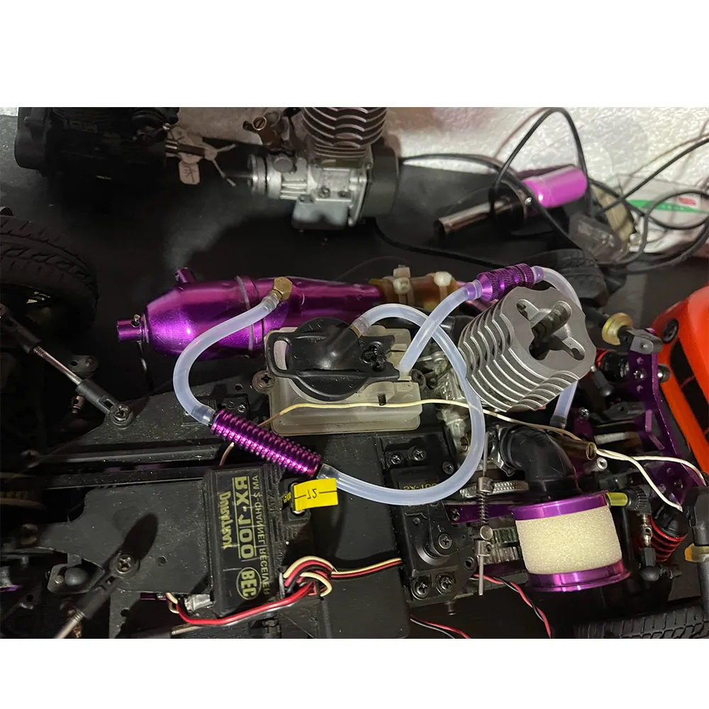 RC Tank Monster Truck Nitro RC Car Fuel Tank Back Pressure Air