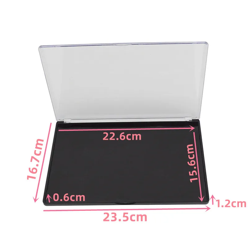 Magnetische Make-up-Palette Leer | Mit Spiegel | Fischschuppen-Design | Ca. 18x10 Cm | Für Lidschatten-Pfannen DIY