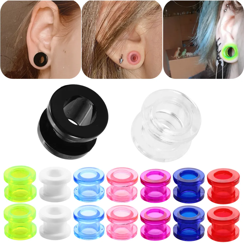Acrylic ear tunnels sales