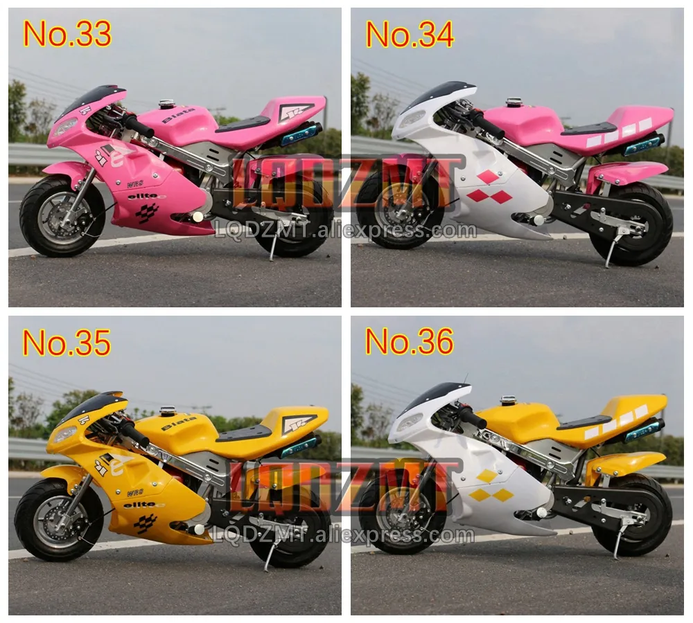 DHgate 50CC 2 Stroke Gas Mini Dirt Bike Youth Street Legal Mini Motorcycle Small Off Road Pit Bike for Adults Kids Boys Girls Blue Black Toys Gifts