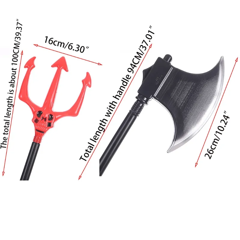 30 Inch Medieval Double Head Battle Axe - High Carbon Steel With Leather Sheath