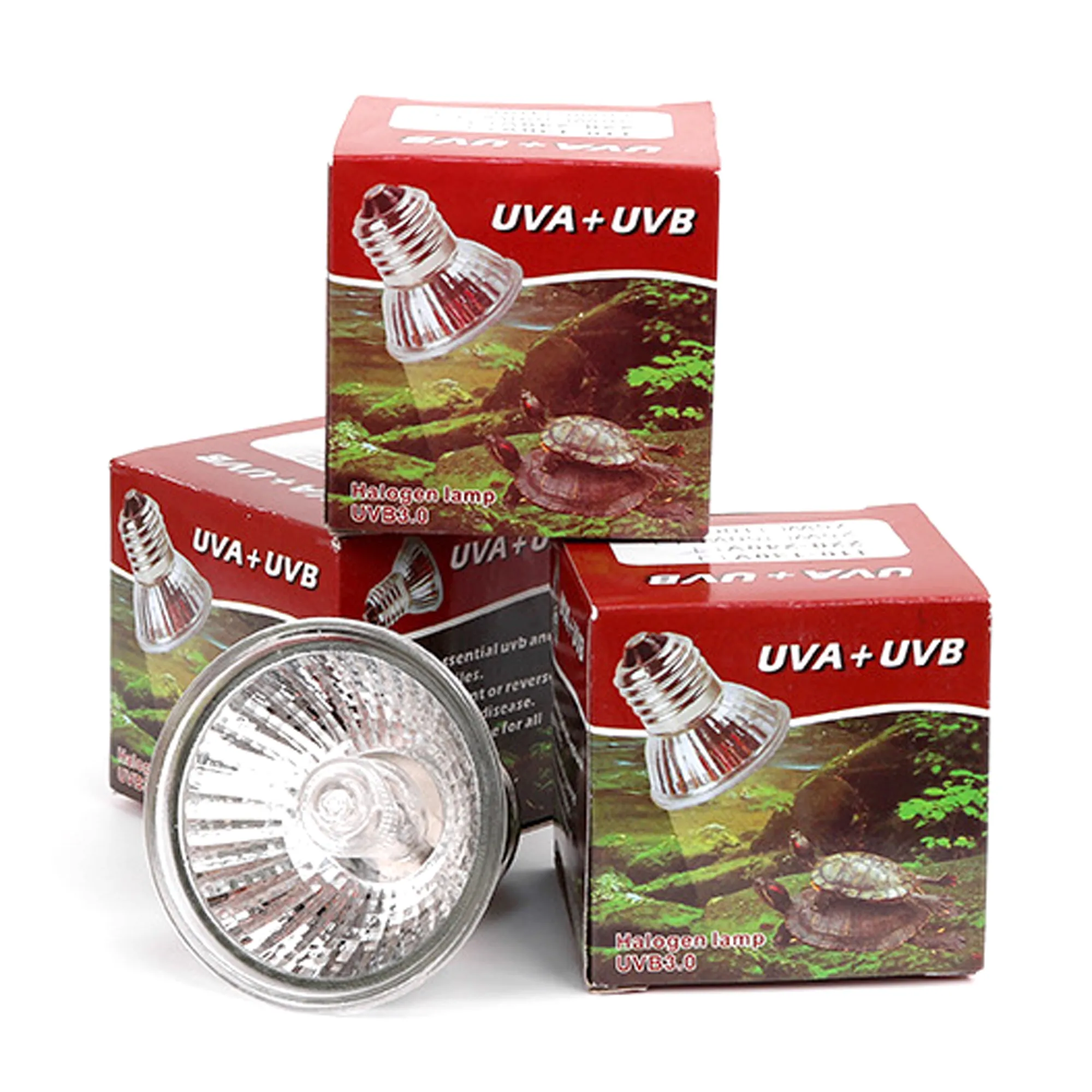 25W UVA+UVB Reptile Lamp Bulb Turtle Basking UV Light With Temperature ...