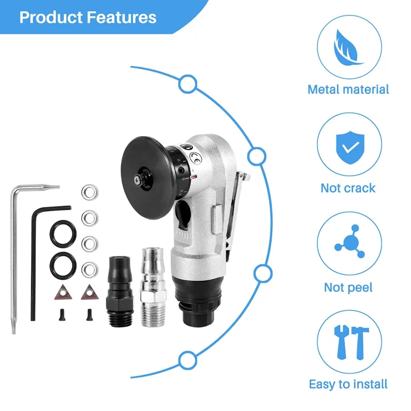 Pneumatic Air Chamfer Tool – 30,000 RPM Beveling Machine For Metal Deburring (Electric)