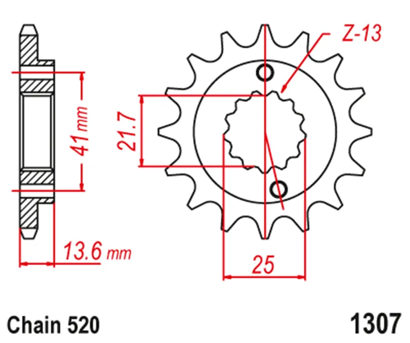 FIT KEEP Ⅱ Amazon.com: DB Electrical 1307-14-2 Front Sprocket