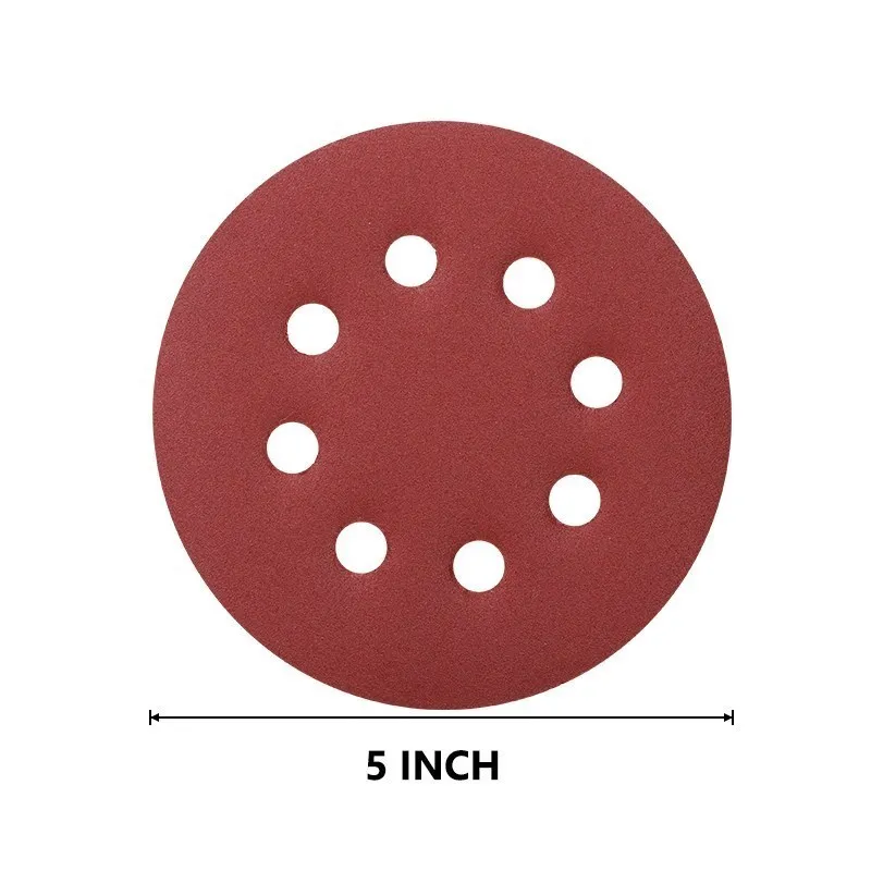 DHgate Premium Sanding Discs 40 to 3000 Grit 8 Hole 5 Inch Round 125mm Sander Polishing Pads Home Garden