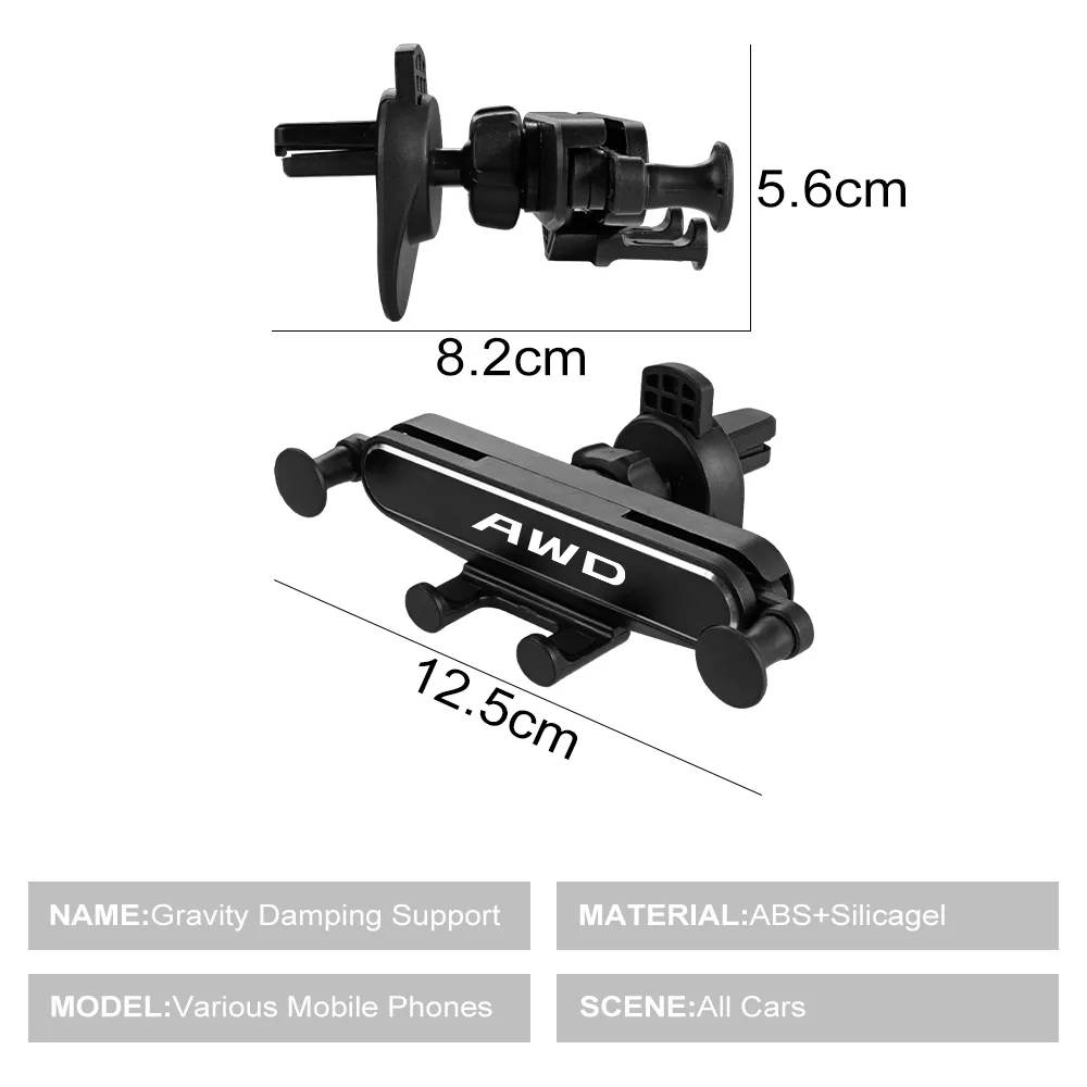 2024Volvo Phone Mount, Vent Car Phone Holder for Volvo XC60 XC90 S60 C30  S80 V70 V40 V60 C70 XC40 V90 XC70 S90 S40 V50 AWD