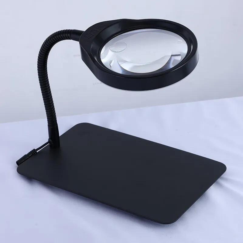 LED Desk Magnifying Glass Man Table Lamp With Real Glass Man Lens 5x 8x And 10x Magnification For Daylight Illumination Desktop Use Drop Shipping Available From Homepro16 73.12 DHgate.Com