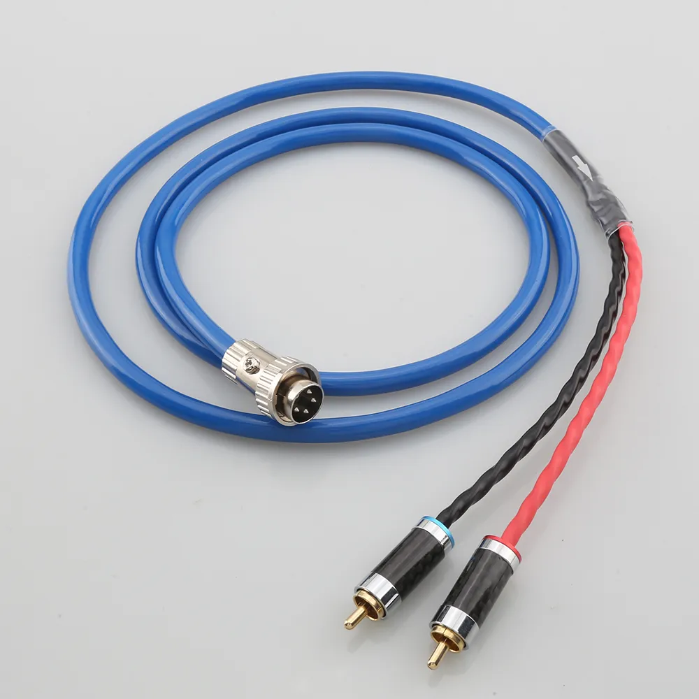 Audio Pin Cable: 4 Pin/5 Pin Din Twist Locking To Stereo RCA Connector ...