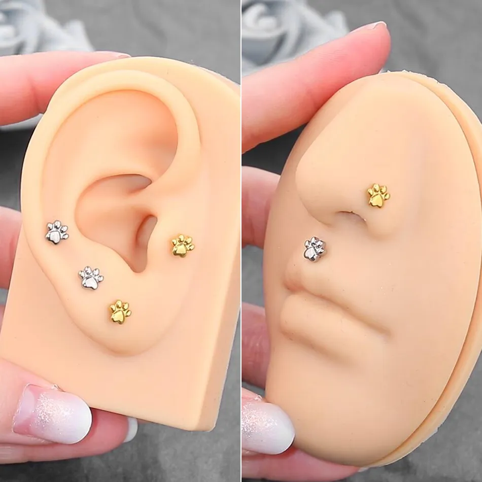 Paw print nose stud shop