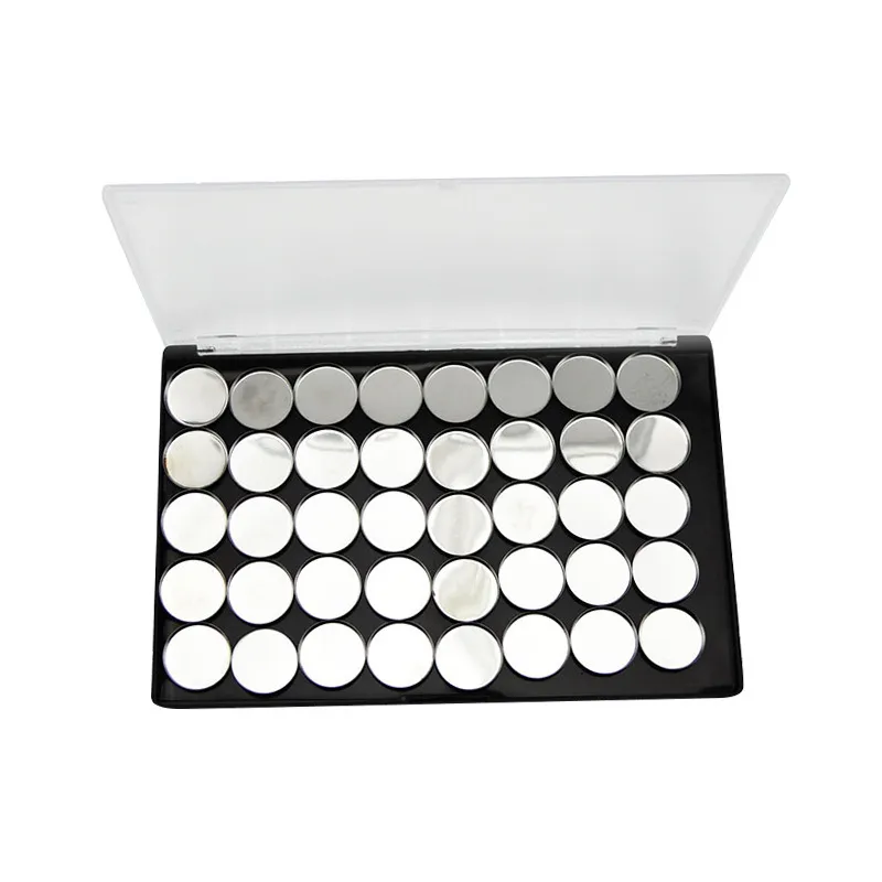 Magnetische Make-up-Palette Leer | Mit Spiegel | Fischschuppen-Design | Ca. 18x10 Cm | Für Lidschatten-Pfannen DIY