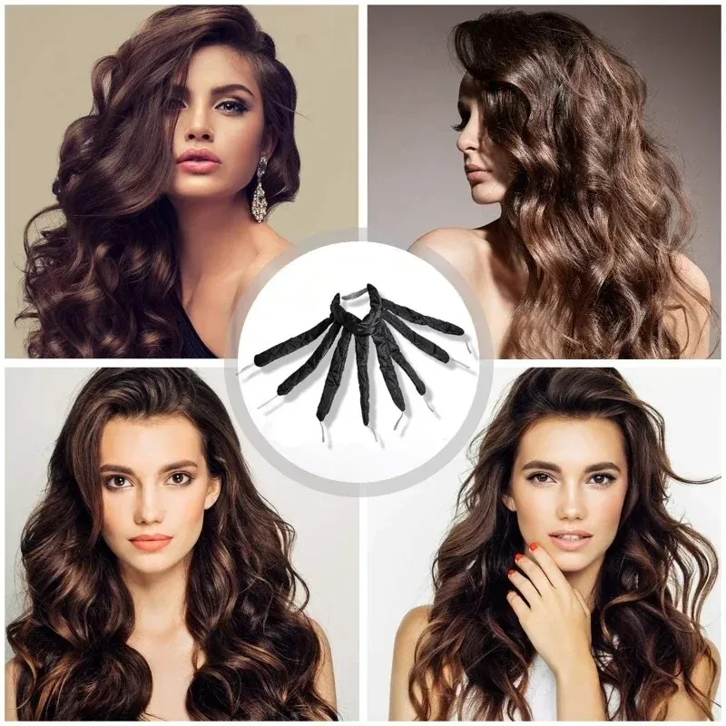 Effortless Heatless Hair Curler Mulberry Silk Curling Ribbon, Headband No  Heat Wave Formers for Long Short Hair Styling