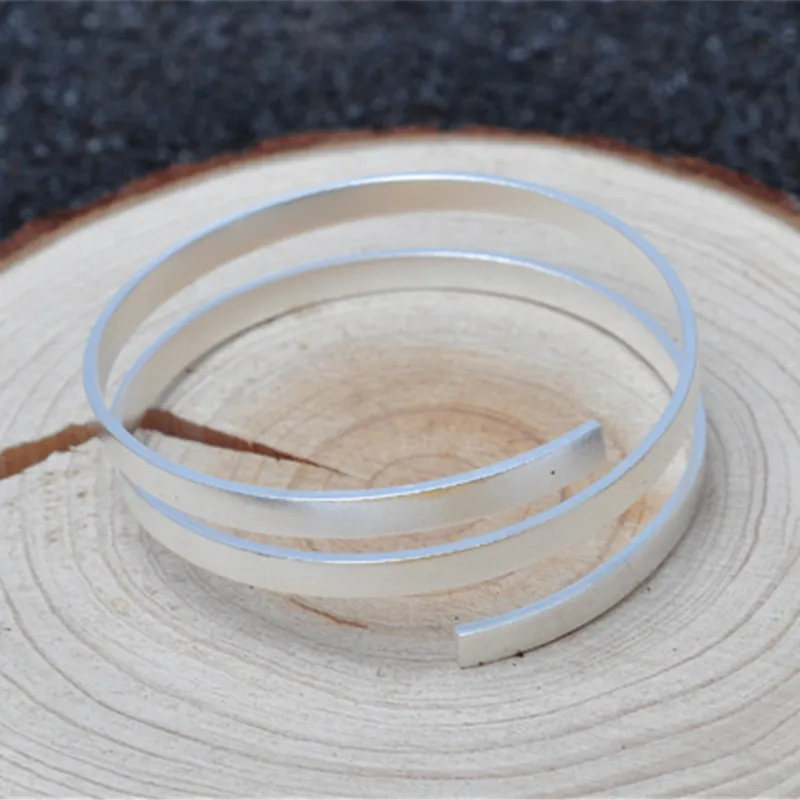 Save Big on Bulk 925 Sterling Silver Wire For Jewelry Making Sterling  Silver Cuff Ring Blanks: 2mm 6mm Rectangle Flat Wire For Jewelry Making DIY 