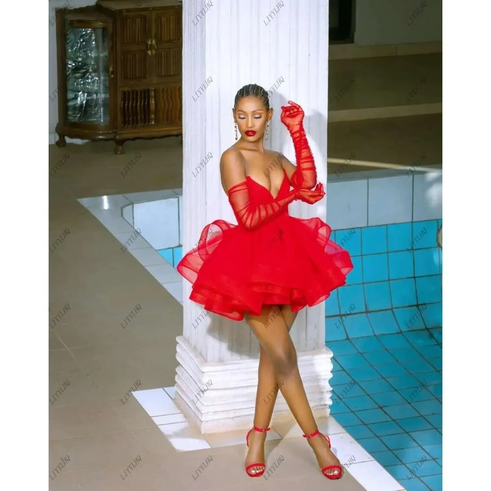 how to make an asymmetrical dress Wren Strapless Ruched Formal Dress And Gloves Set main image 1