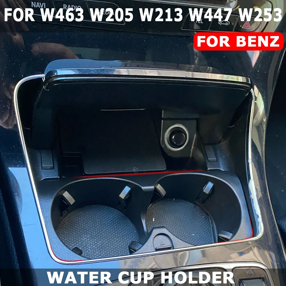 Porte-Gobelet Console Centrale Mercedes – Compatible Classe C W205, E W213, V W447, GLC W253 – Noir OEM A2056800691