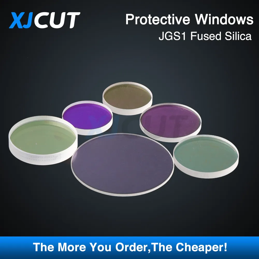 JGS1 Silica Protective Window For Fiber Laser Cutting Machine – High Transmittance, Fits 20-29mm Lens Diameters
