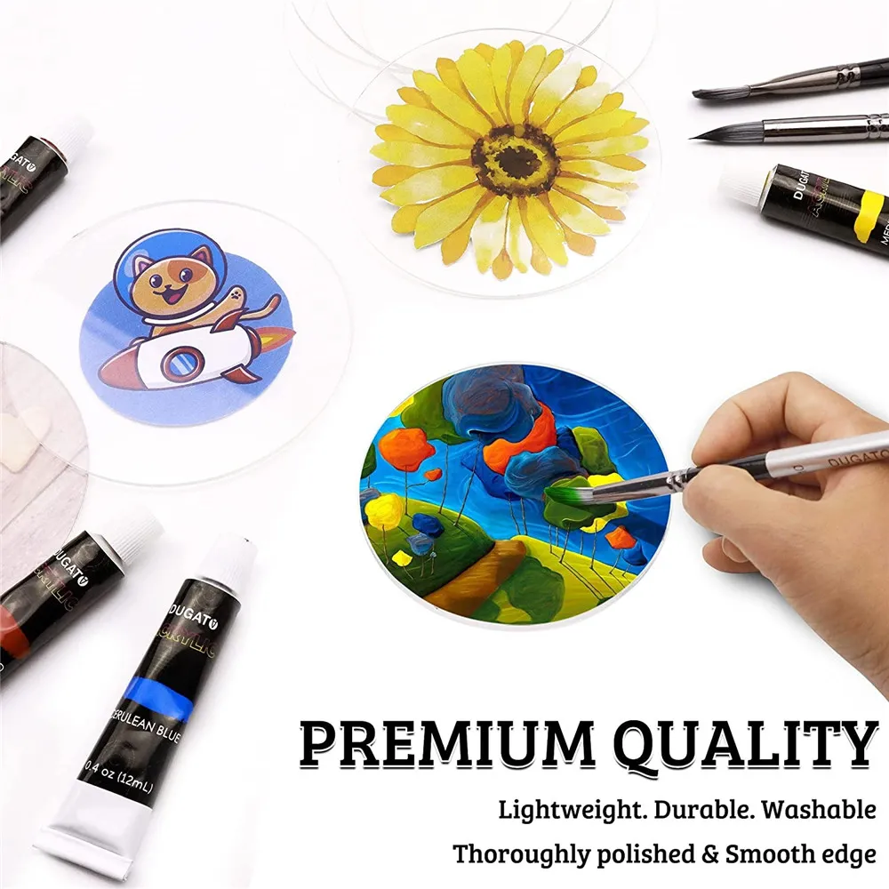 10 Pcs Acrylic Blank Board Crafting Acrylic Boards Cut Acrylic Boards Panel Table Sign Board Picture Frame Acrylic Board