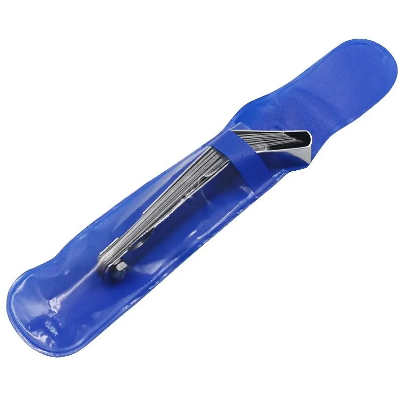 SHUATI Long Feeler Gauge Dual Marked Universal Stainless Steel 17 Blades Feeler Gauge Durable Metric And Imperial Gap Measuring Tool Spark Plug