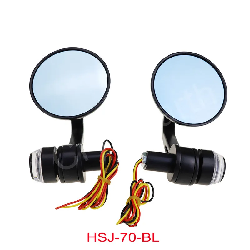 Bar end mirrors with turn signals deals