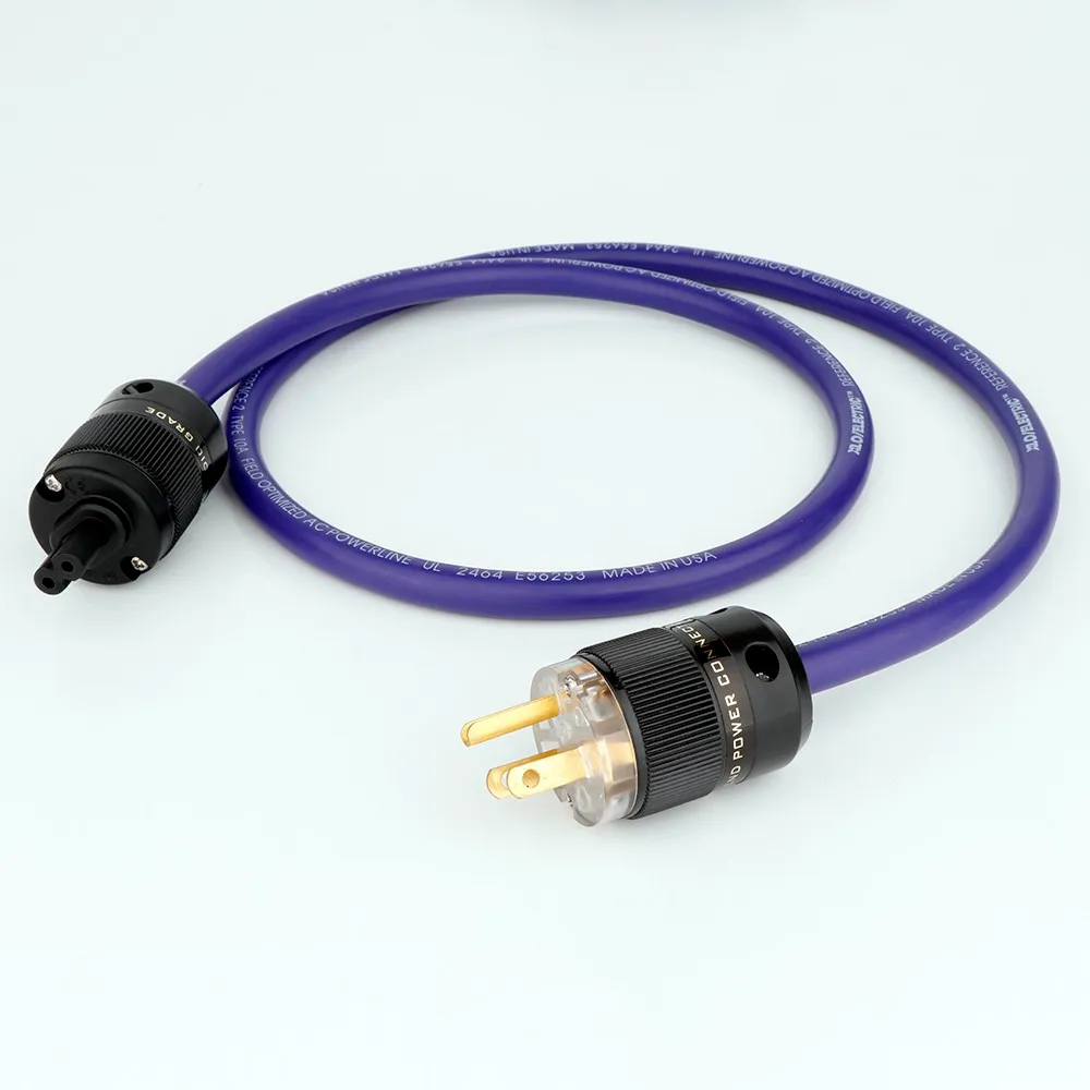 5N OFC HiFi Audio Power Cable – 12AWG, Schuko / US / EU / UK / AU Plug Options, Pure Copper