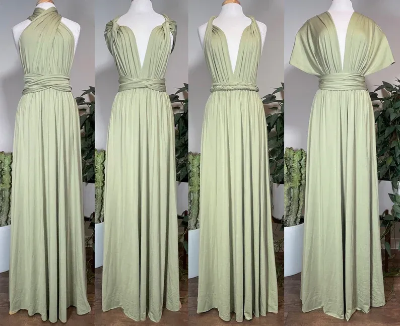 Sage multiway bridesmaid dress hotsell
