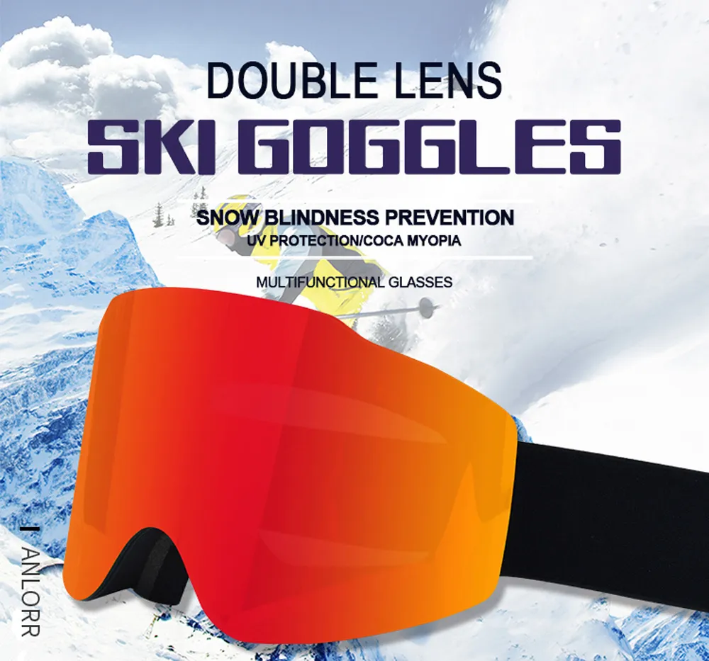 2023 Double Layer Magnetic Bolle Inuk Ski Goggles With Polarized Lens Anti Fog UV400 Protection For Men And Women Ideal For Snowboarding And Skiing From Ddmymar 38.93 DHgate.Com