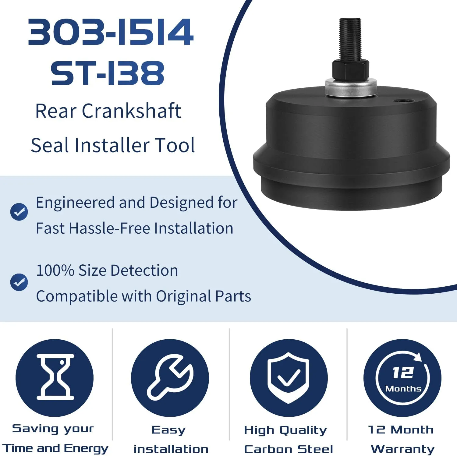No.303-1514 Rear Crankshaft Seal Installer Tool For Ford Super Duty F - View #9