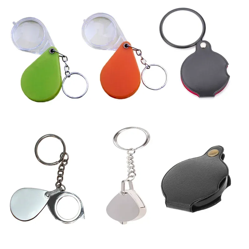 SALE Vintage Folding Magnifying Glass With Leather Case