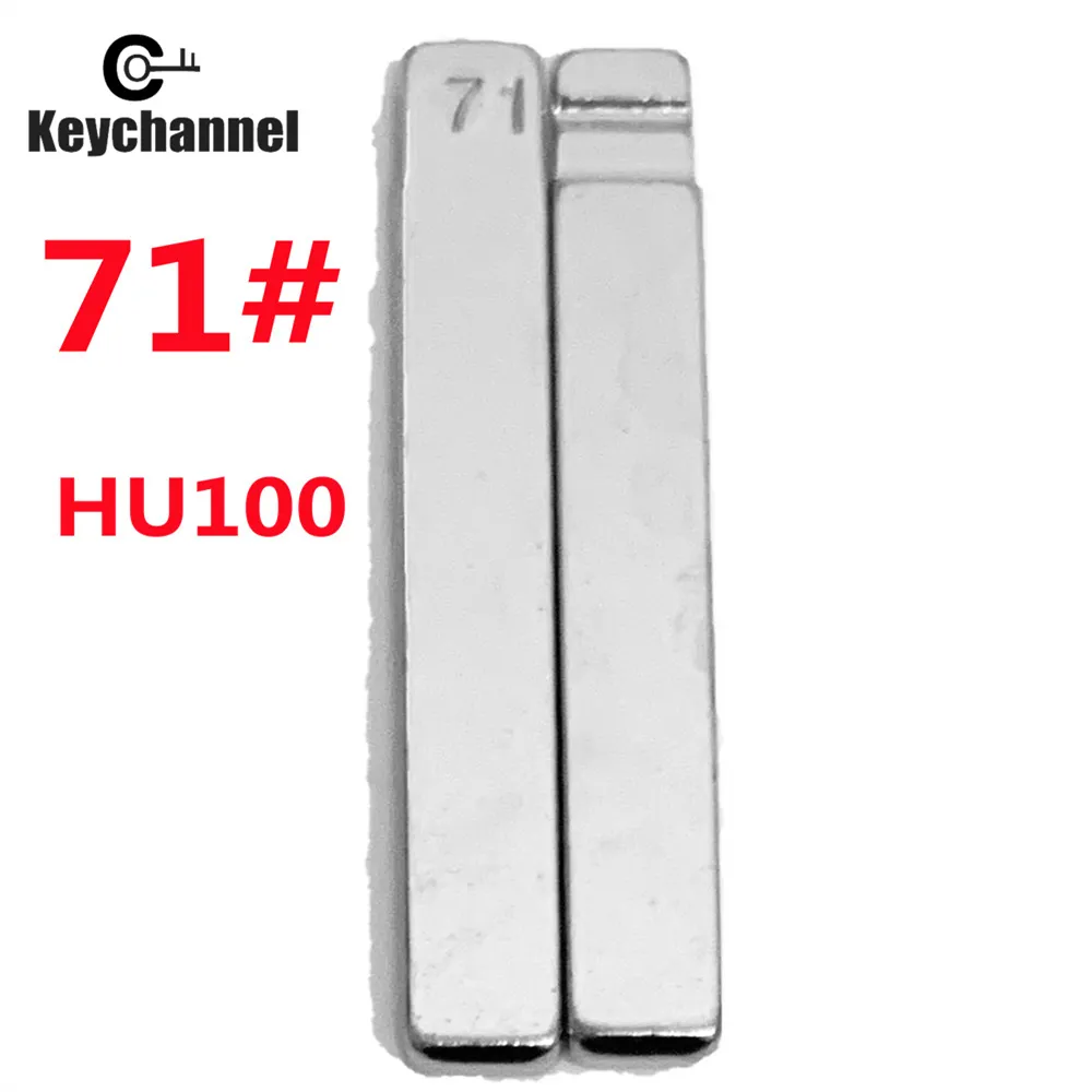 DHgate.com:(66-Pack) KD Uncut Flip Remote Key Blade Blank